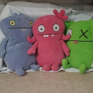 Uglydolls Plush Lot 3 Moxy Ox Wage 16” Stuffed Toys